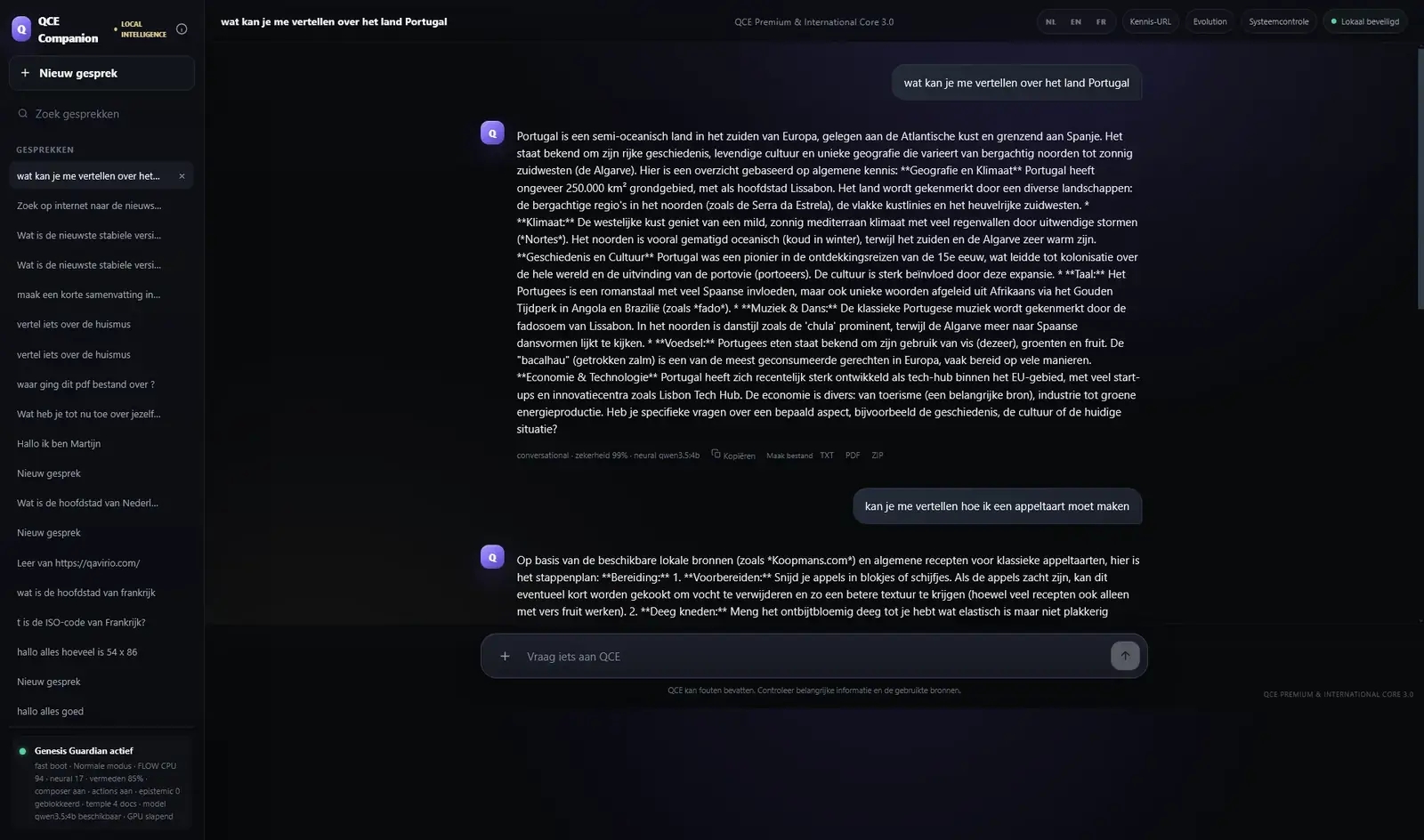 QCE Companion R&D interface